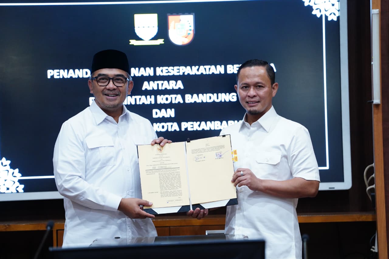 Pemko Pekanbaru dan Pemkot Bandung Sepakati Kerja Sama Percepatan Pembangunan Daerah