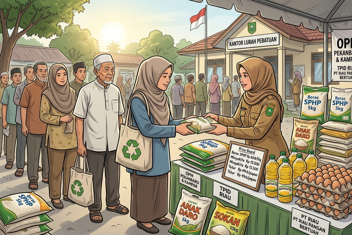 Jangan Lewatkan, Ini Lima Lokasi Pasar Murah Pemprov Riau Pekan Ini