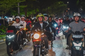 Ribuan Rider Meriahkan Night Ride HUT Pekanbaru 2026, Wali Kota Turun Langsung Ikut Konvoi