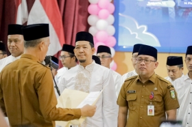 Wako Kukuhkan Pengurus LPTQ Dumai, Suryadi: Jaring Bibit Qori dan Qoriah Terbaik